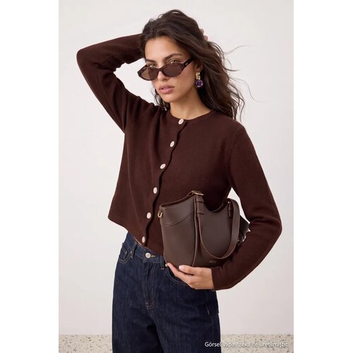 TRENDYOLMILLA Trendyol ženska jakna model Twoaw24Hi00090, smeđa Cene