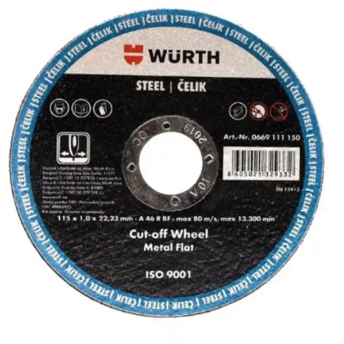 Würth Rezna ploča za metal 125x1 Cene