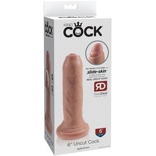 Pipedream King Cock 6 " Neobrezani dildo, 14.5 cm Cene