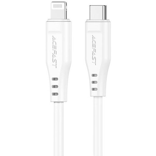 Acefast Kabel USB MFI C3-01, USB-C na Lightning, 30W, 1,2m (bel), (20627526) Cene