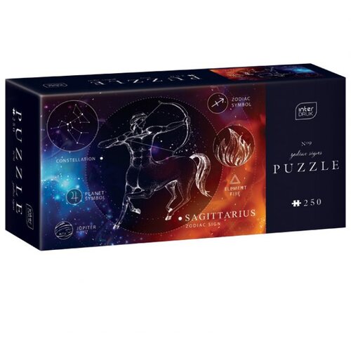 Puzzle 250 KOM ZODIAC 9 SAGITTARIUS (STRIJELAC) INTERDRUK * DO ISTEKA ZALIHA Slike