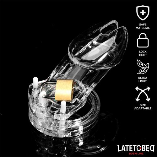 LateToBed Cage kletka za penis universal long clear Slike
