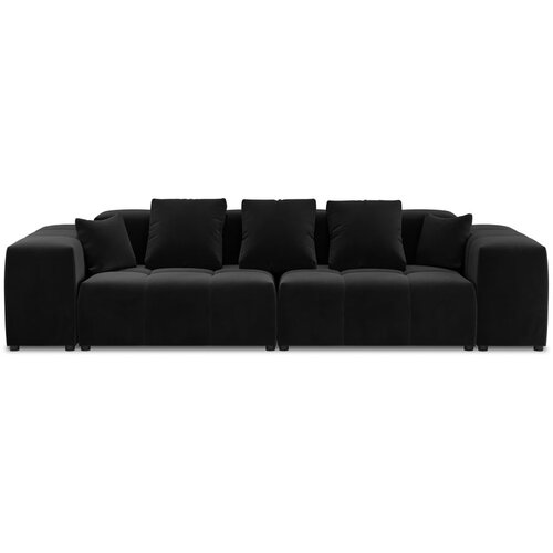 Cosmopolitan Design Crna baršunasta sofa 320 cm Rome Velvet - Cijene