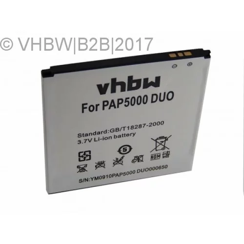 VHBW Baterija za Prestigio MultiPhone 5000 Duo, 2200 mAh