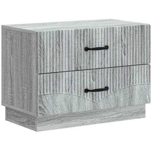  Noćni ormar Siva sonoma 62 x 34 5 x 44 5 cm Konstruirano drvo - Siva sonoma Cene
