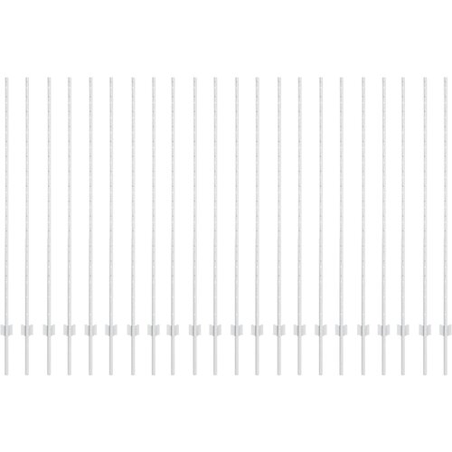 vidaXL Ograjni stebri 44 pcs srebrna 200 cm Jeklo, (5000097231) Cene