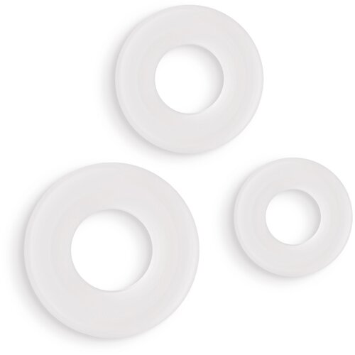 Ns Novelties Firefly 3pc Bubble Rings White Cene