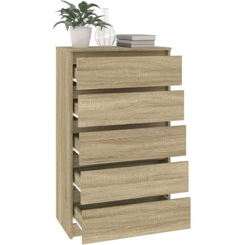 VidaXL Ladičar boja hrasta sonome 60 x 36 x 103 cm konstruirano drvo Slike