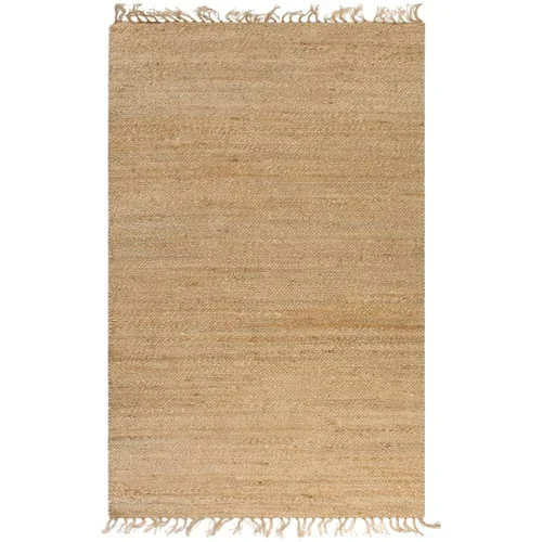  Ručno tkani ukrasni tepih od jute 120 x 180 cm prirodna boja
