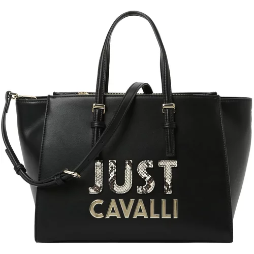 Just Cavalli Ročna torbica zlata / črna