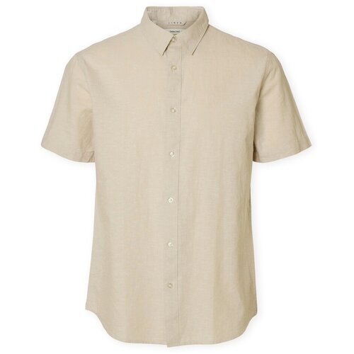 Selected Srajce z dolgimi rokavi Noos Reg-Sun Shirt - Pure Cashemere Bež Slike