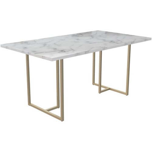 CosmoLiving by Cosmopolitan Blagovaonski stol u mramornom dekoru 90x160 cm Astor – Cijene