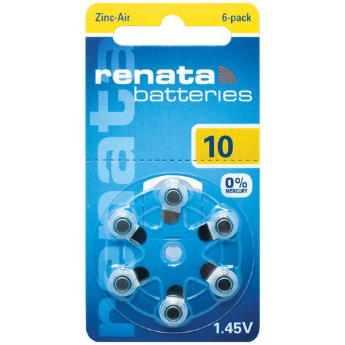 Renata 10 baterije za slu&scaron;ni aparat (6 baterij v blistru), (20430810) Cene