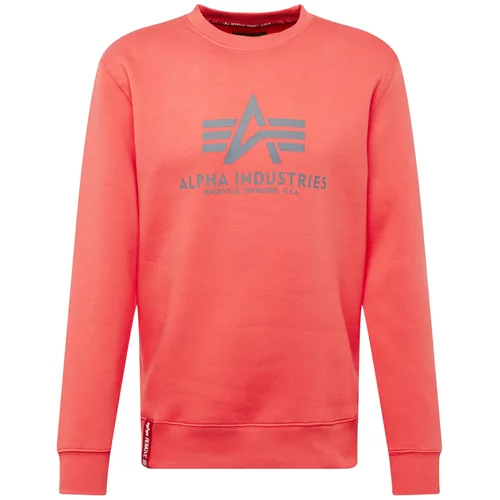 Alpha Industries Sweater majica golublje plava / crvena / lubenica roza / bijela