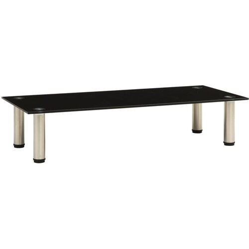 VidaXL TV stojalo črno 80x35x17 cm kaljeno steklo Slike