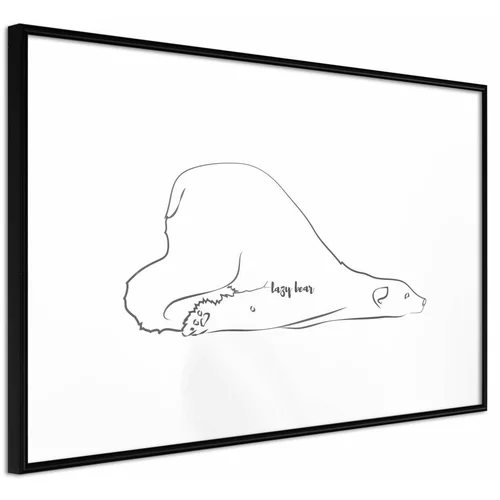  Poster - Resting Polar Bear 30x20