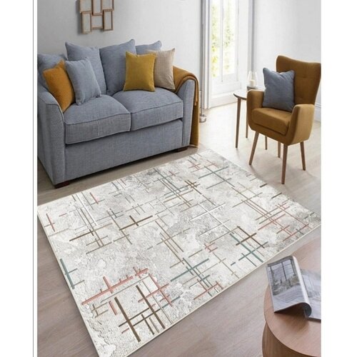  Sa gumenom podlogom 120x180cm - ukrštene linije braon-bordo, TG-1134 Cene