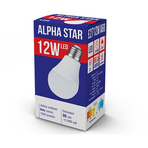 Alpha Star E27 12W NB LED Sijalica 4000K/1050Lm/220V,Bela Cene