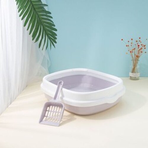  toalet za mačke Removable Cat Box Ljubičasti 40x34x12 cm Slike