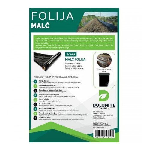 Dolomite Malč folija 0.8 x100m 20mic Cene