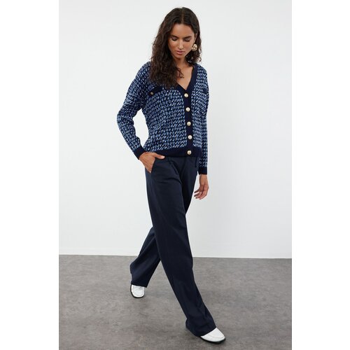 Trendyol Navy Blue V-Neck Knitwear Cardigan Cijene