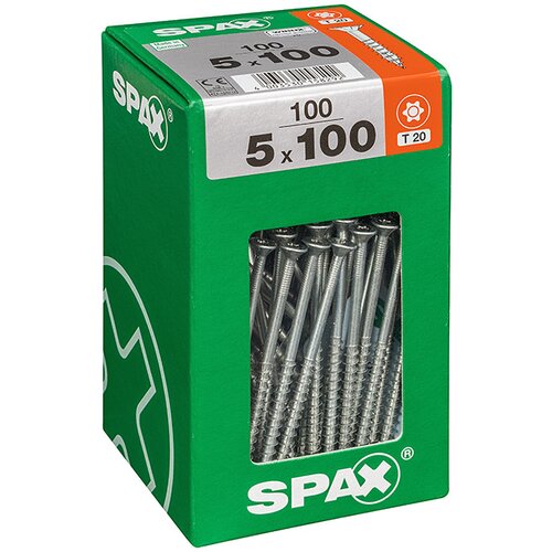SPAX Univerzalni vijaki Spax T-star plus (&amp;Oslash; x D: 5 mm x 100 mm, pocinkani, 100 kosov) Slike