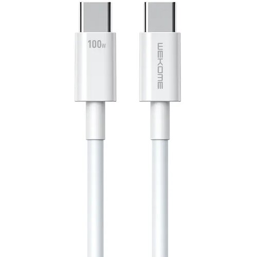 WEKOME WDC-182 kabl 3.1 usb tip c m/m 1m, za superbrzo punjenje 100W/480Mbps, beli Slike