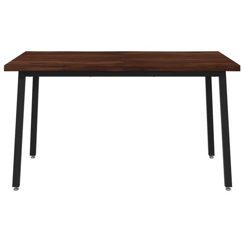  120 x 90 x 75 cm Čvrsto drvo akacije Tamno smeđa i crna - tamno smeđa i crna 120 x 90 x 75 cm Živi rub Slike