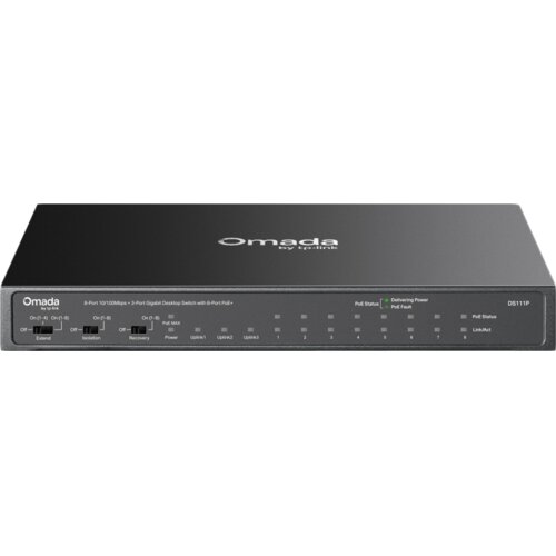 Tp-link Omada 8-Port 10/100Mbps + 3-Port Gigabit Desktop Switch with 8-Port PoE+ 8&times; 10/100 Mbps PoE+ Ports,... Cijene