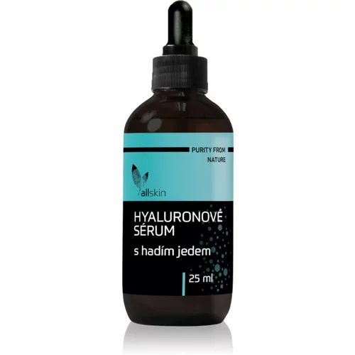 Allnature Allskin Hyaluronic serum with snake venom hialuronski serum proti gubam 25 ml