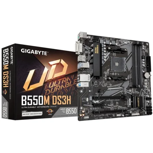 Gigabyte MB B550M DS3H 1.7AMD B550AM44xDDR4DVI,HDMImicro ATX