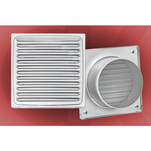 Ventilaciona rešetka C150x150/Ø110mm pocinkovana 7765 Slike