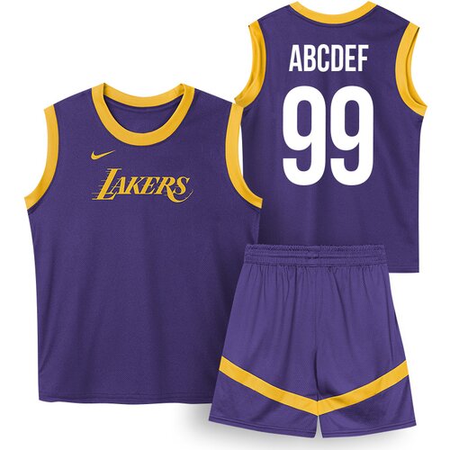 Nike Los Angeles Lakers Mesh Tank and Shorts komplet otroški dres (poljubni tisk +16€) Cene