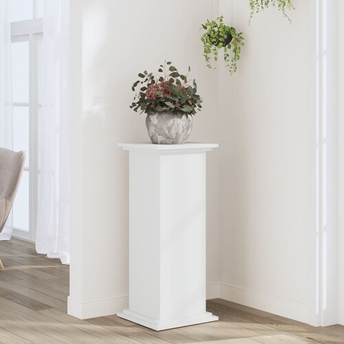 VidaXL Stalak za biljke bijeli 33x33x80 cm konstruirano drvo Slike