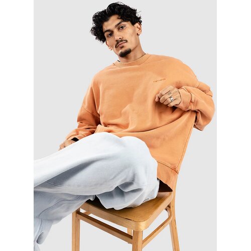 Carhartt WIP Benton Pulover redhaven garment dyed Slike