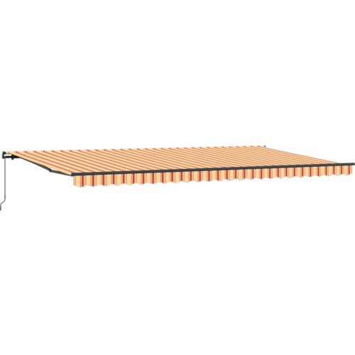 vidaXL Ročna retraktibilna tenda rumena in oranžna 600x300 cm Cene