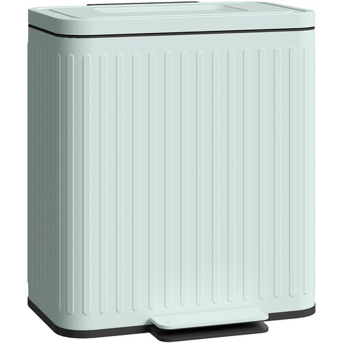 HOMCOM ko&scaron; za smeti kovina, plastika 45,5D x 36,5&Scaron; x 51V cm zeleno, (5000241938) Cene