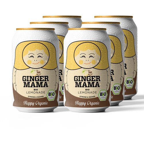 100% Natural Ginger Mama Limunada, 330ml, 6 komada Slike