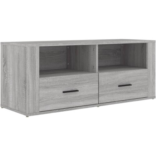 Maison Chic TV omarica - TV enota - Televizijska omarica siva sonoma 100x35x40 cm inženirski les, (21701689) Cene