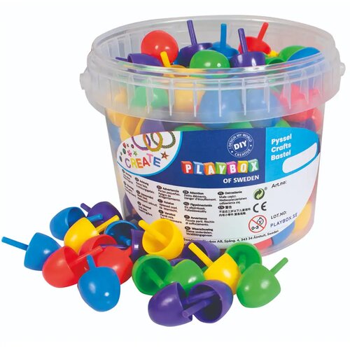 Playbox Set &scaron;arenih velikih mozaik gumbića od 125 komada u vrećici, 2 cm Cijene