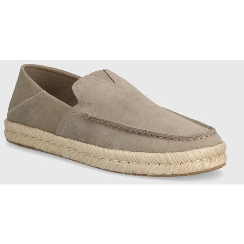 Toms Espadrile iz semiša Alonso Loafer Rope bež barva, 10020865