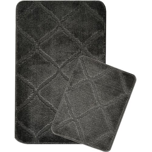 Foutastic Antracitno sive kupaonske prostirke u setu 2 kom 50x80 cm Cizgili &amp;ndash; Slike