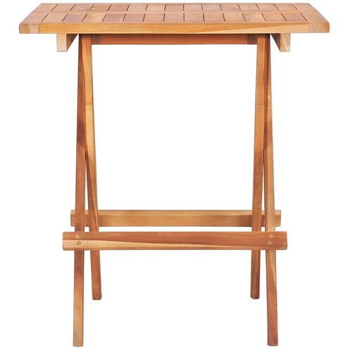  3-dijelni sklopivi bistro set od masivne tikovine Slike