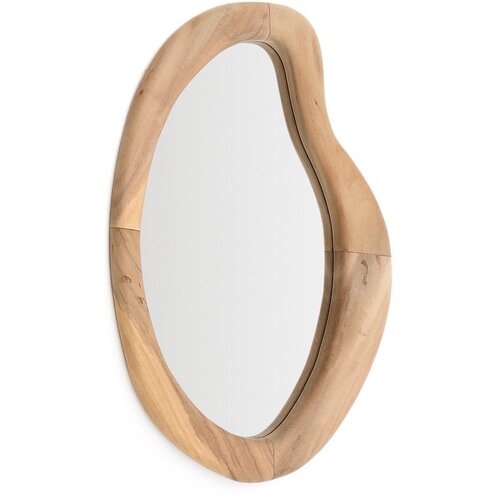 Kave Home Stensko ogledalo z lesenim okvirjem 44x68 cm Selem &amp;ndash; Slike