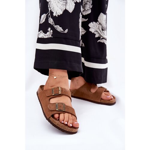 Big Star Suede Women&amp;#039;s Slippers With Buckles Slike