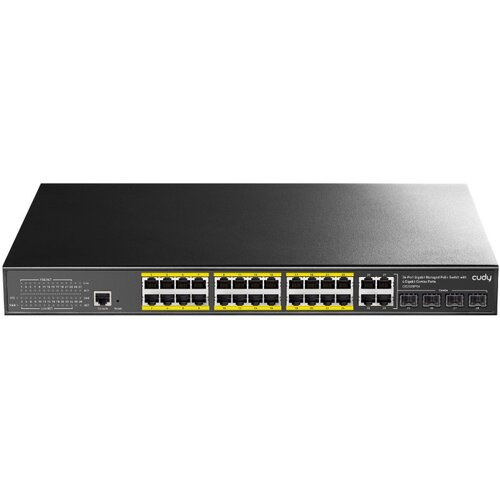 Cudy Switch GS2028PS4, 24-Port Layer 2 Managed Gigabit PoE+ Switch with 4 Gigabit Combo Ports, 300W Cijene