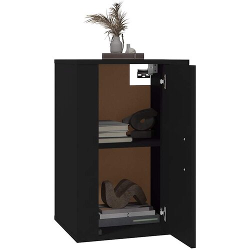  Zidni TV ormarići 2 kom crna 40 x 34,5 x 60 cm Slike
