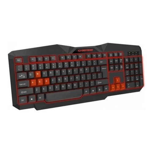 Esperanza gaming ESPERANZA TIRIONS, USB, illuminated, red, US layout, EGK201R Slike