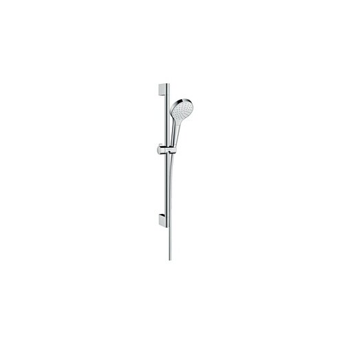 Hansgrohe Croma Select S 110 White/Chrome tuš set: ručni tuš sa 1 mlazom, Isiflex 1600 crevo za tuš i usponka šipka sa kliznim držačem 26564400 Cene