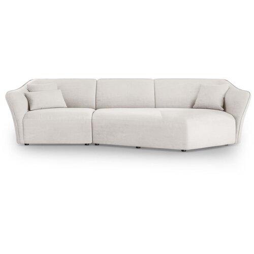 Cosmopolitan Design Bijela kutna garnitura od boucl&amp;eacute; tkanine Tokyo &amp;ndash; Slike